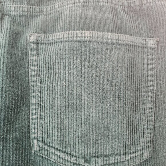 BDG Urban Outfitters  High and Wide 100% Cotton Green Corduroy Pants Sz 34 - Picture 8 of 14